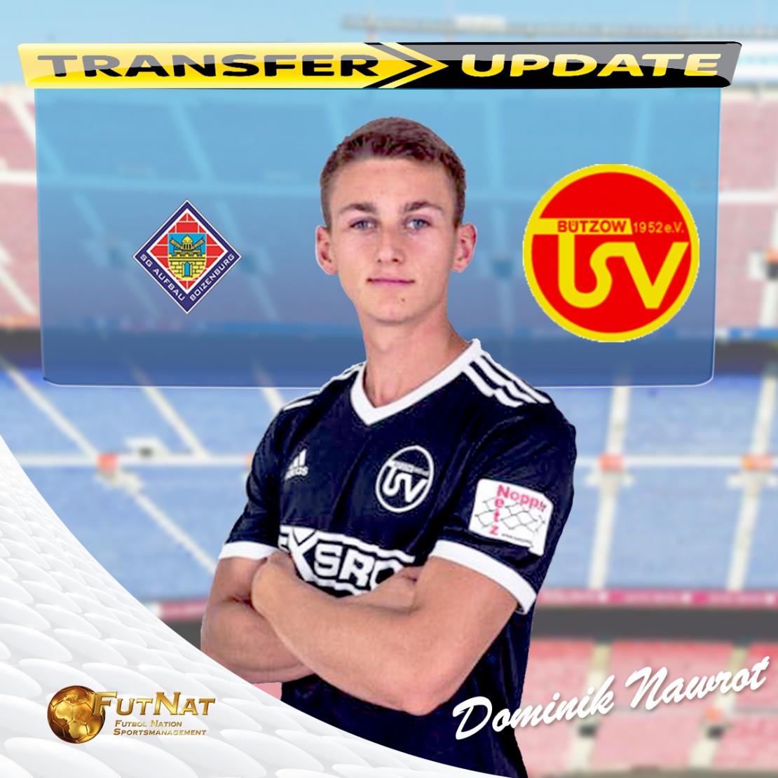 Dominik Nawrot wechselt zum TSV B&uuml;tzow