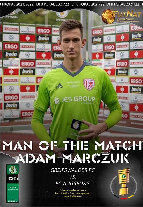 ADAM MARCZUK &quot;MAN OF THE MATCH&quot; GEGEN DEN FC AUGSBURG